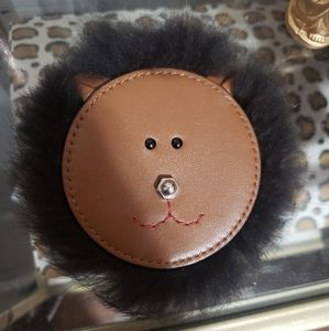Coach bear motif coin pouch